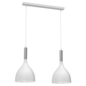 Żyrandol Luminex Noak White/chrome x2