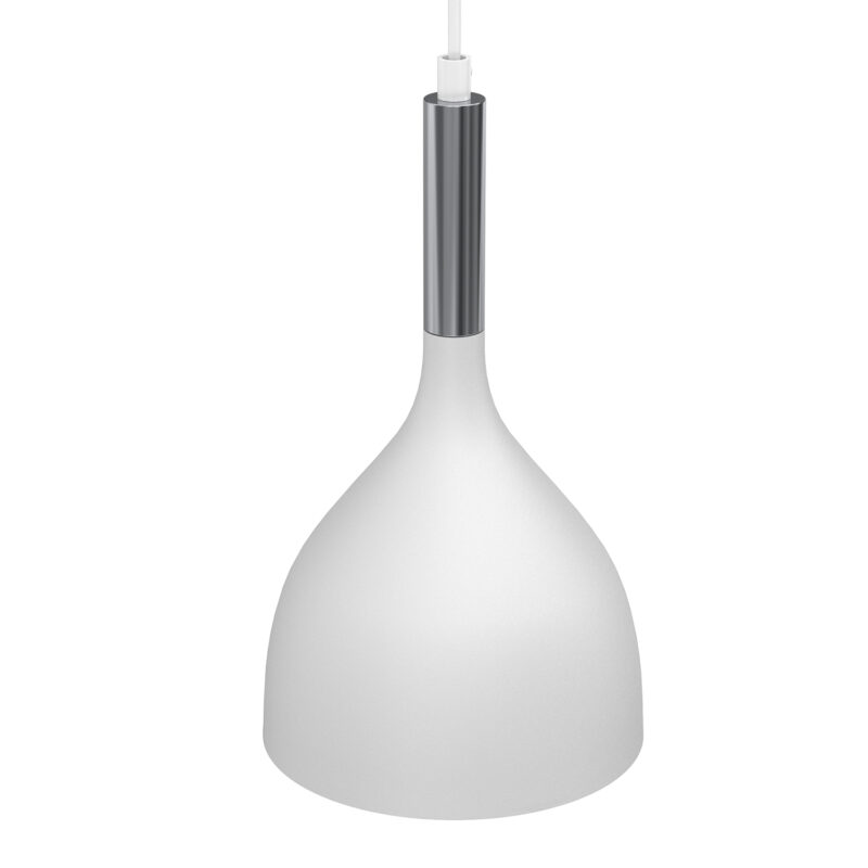 Żyrandol Luminex Noak White/chrome x2 - obrazek 3