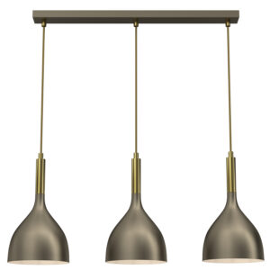 Żyrandol Luminex Line Bar 600 Mm Noak Titanium Gold/shiny Gold x3