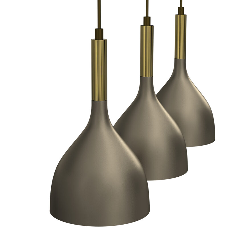 Żyrandol Luminex Line Bar 600 Mm Noak Titanium Gold/shiny Gold x3 - obrazek 3