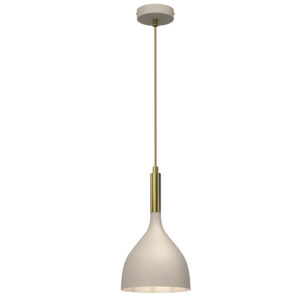 Żyrandol Luminex Noak Beige/shiny Gold x1
