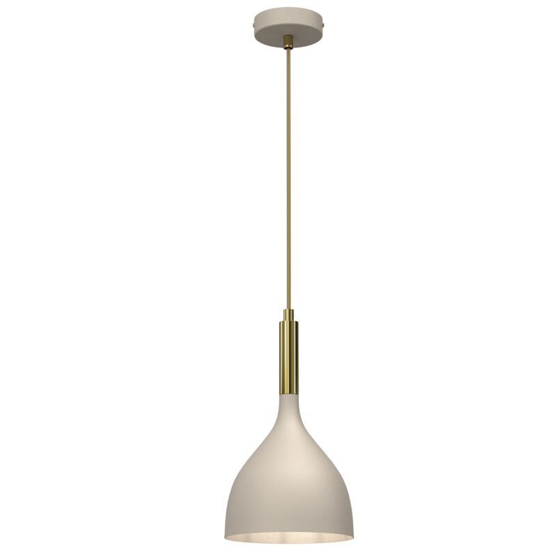 Żyrandol Luminex Noak Beige/shiny Gold x1