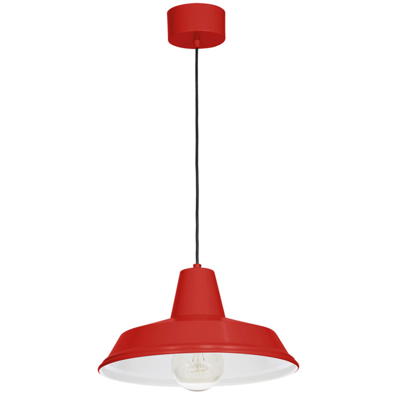 Żyrandol Luminex Class red matt x1