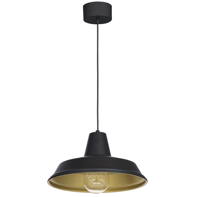 Żyrandol Luminex Class black/gold x1