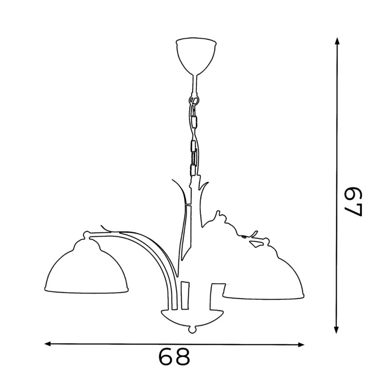 Żyrandol Luminex Korfu x3 - obrazek 5