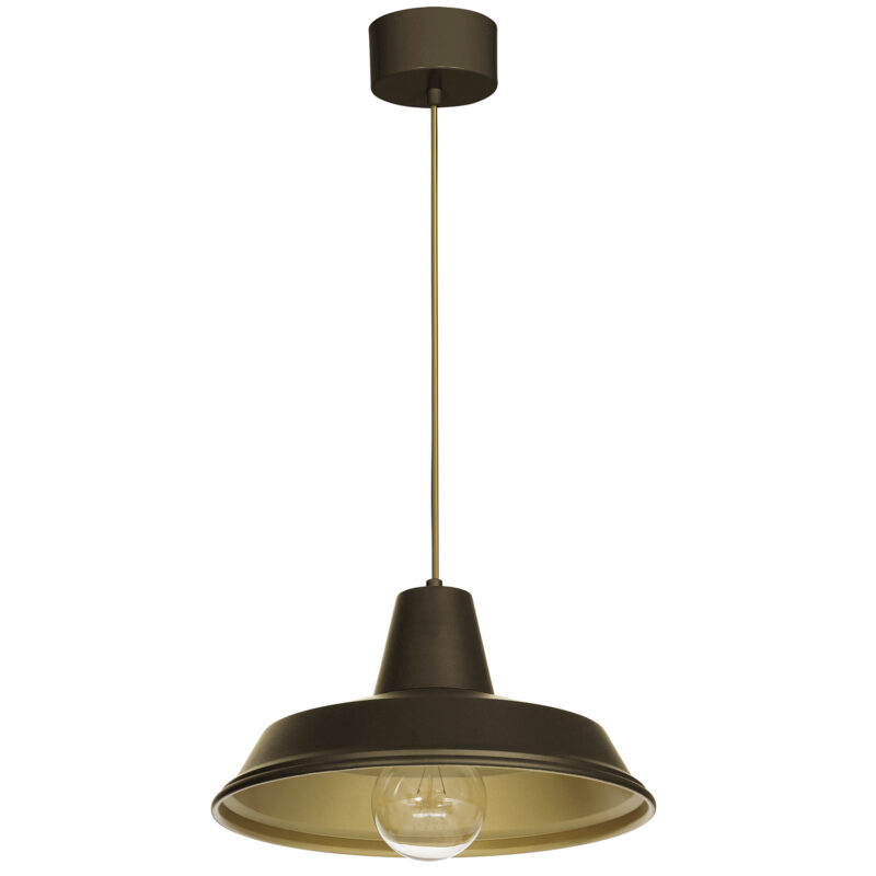 Żyrandol Luminex Class Titanium Gold/gold x1