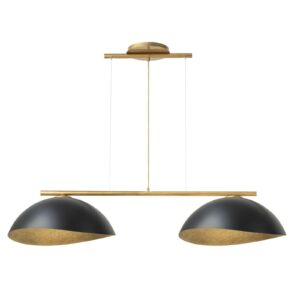 Lampa Wisząca Sigma Solar M Złoty/Klosz Czarno-Złoty x2