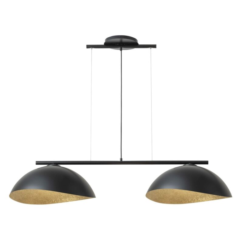 Lampa Wisząca Sigma Solar M Czarny/Klosz Czarno-Złoty x2