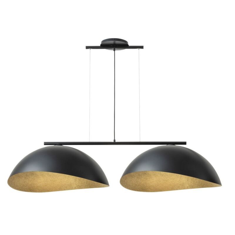 Lampa Wisząca Sigma Solar L Czarny/Klosz Czarno-Złoty x2