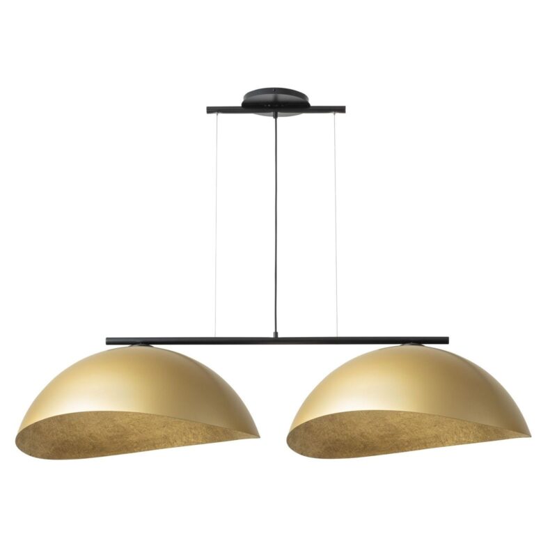 Lampa Wisząca Sigma Solar L Czarny/Klosz Złoty x2