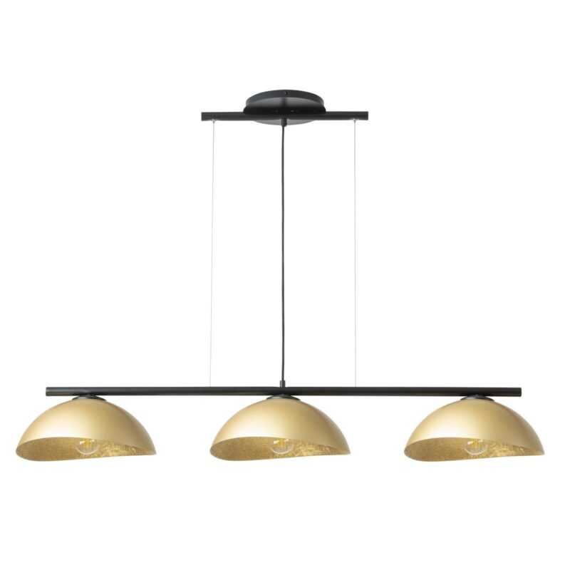 Lampa Wisząca Sigma Solar S Czarny/Klosz Złoty x3