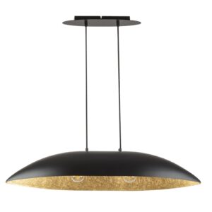 Lampa Wisząca Sigma Gondola M Czarny/Złoty x2