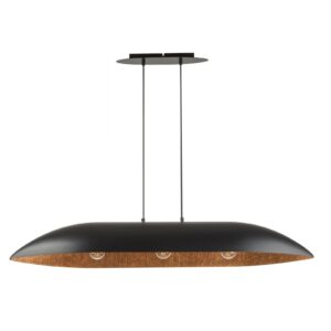 Lampa Wisząca Sigma Gondola L Czarny/Miedziany x3