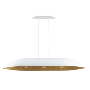 Lampa Wisząca Sigma Gondola L Biały/Złoty x3