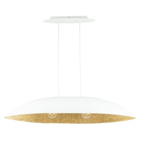 Lampa Wisząca Sigma Gondola M Biały/Złoty x2