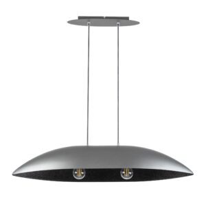 Lampa Wisząca Sigma Gondola M Srebrny/Czarny x2