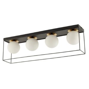 Plafon Sigma Aroma Czarny/Złoty x4