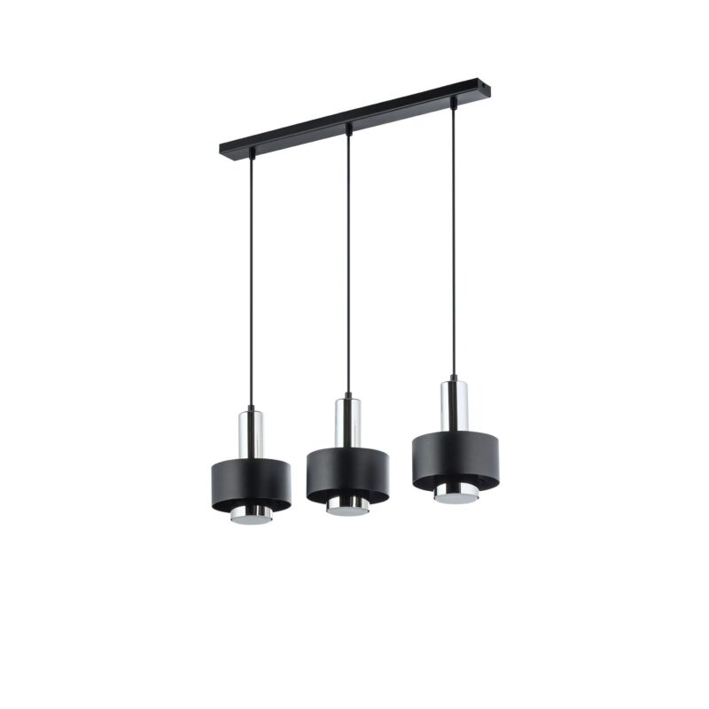 Lampa Wisząca Sigma Rif Lux Czarny/Srebrny x3