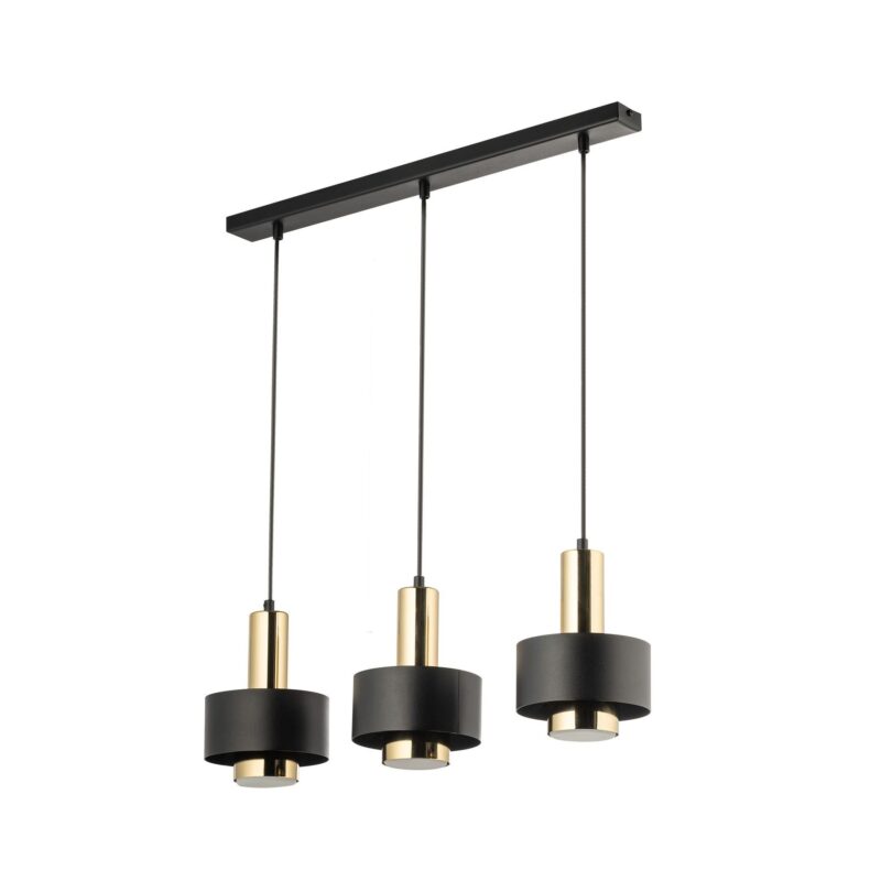 Lampa Wisząca Sigma Rif Lux Czarny/Złoty x3