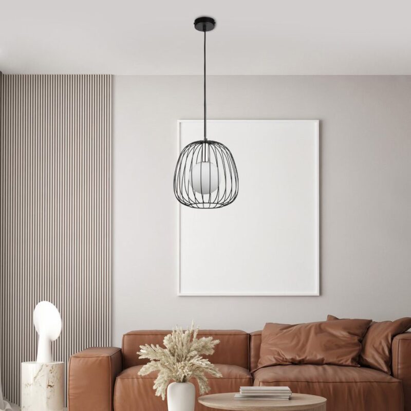 Lampa Wisząca Sigma Bell S Czarny/Srebrny x1
