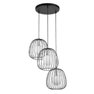 Lampa Wisząca Sigma Bell Czarny/Srebrny x3