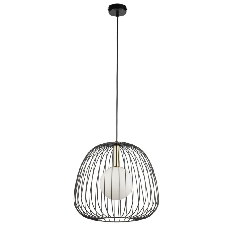 Lampa Wisząca Sigma Bell M Czarny/Złoty x1