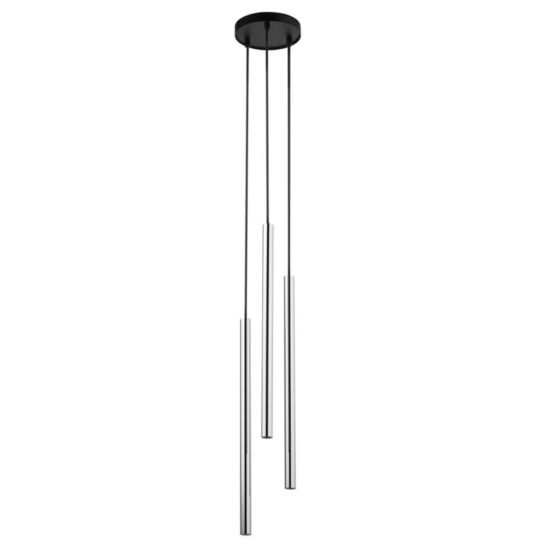 Lampa Wisząca Sigma Sopel Lux Koło Czarny/Srebrny x3