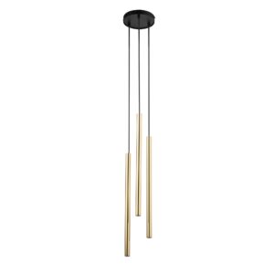 Lampa Wisząca Sigma Sopel Lux Koło Czarny/Złoty x3