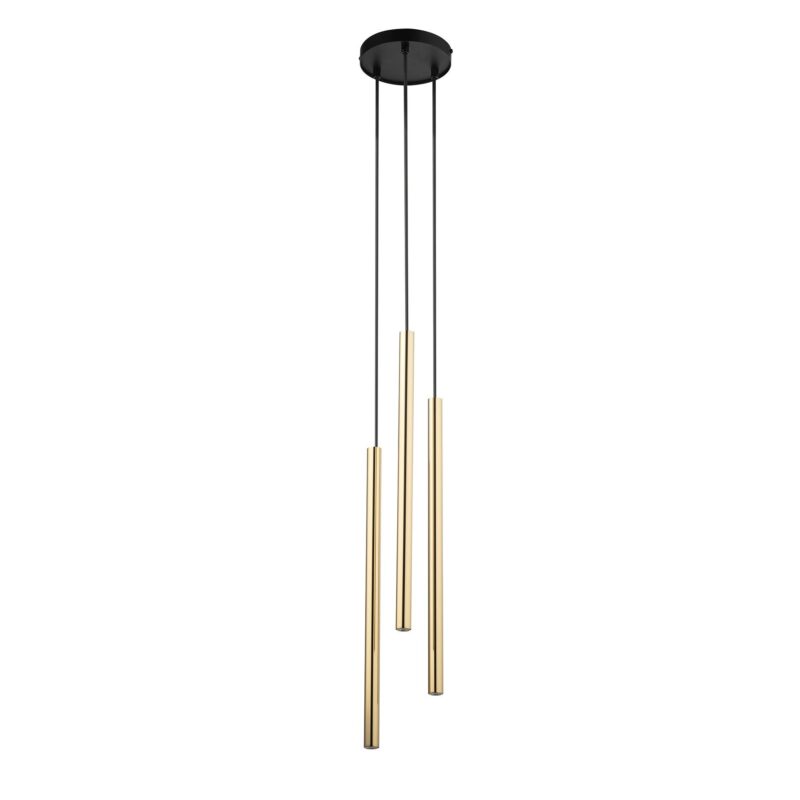 Lampa Wisząca Sigma Sopel Lux Koło Czarny/Złoty x3