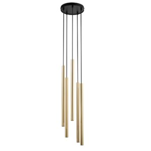 Lampa Wisząca Sigma Sopel Lux Koło Czarny/Złoty x5