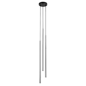 Lampa Wisząca Sigma Sopel Lux Koło Długi Czarny/Srebrny x3