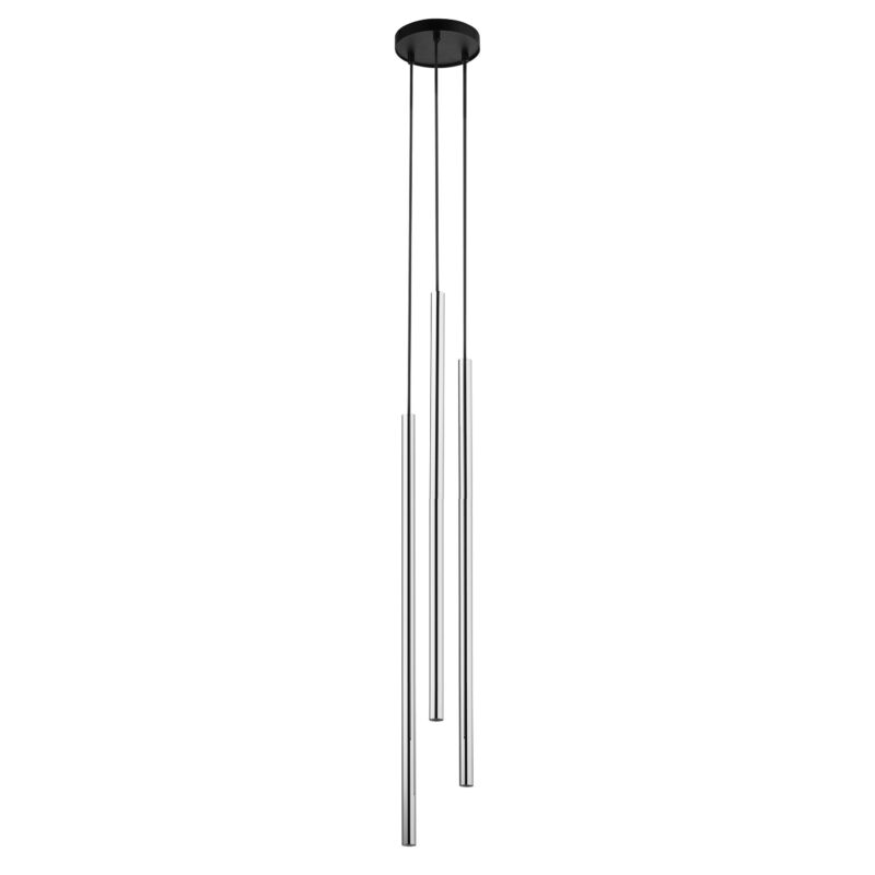 Lampa Wisząca Sigma Sopel Lux Koło Długi Czarny/Srebrny x3