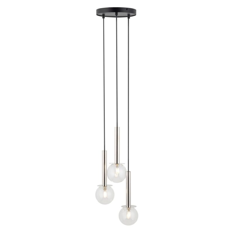 Lampa Wisząca Sigma Daisy Srebrny/Transparentny x3