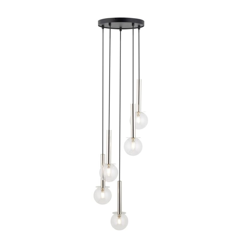 Lampa Wisząca Sigma Daisy Srebrny/Transparentny x5