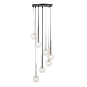 Lampa Wisząca Sigma Daisy Srebrny/Transparentny x7