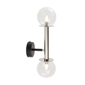 Kinkiet Sigma Daisy Srebrny/Transparentny x2