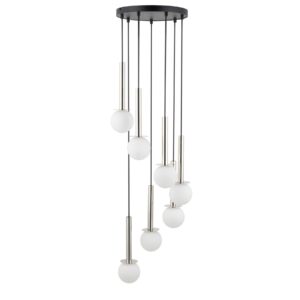 Lampa Wisząca Sigma Daisy Srebrny/Biały x7