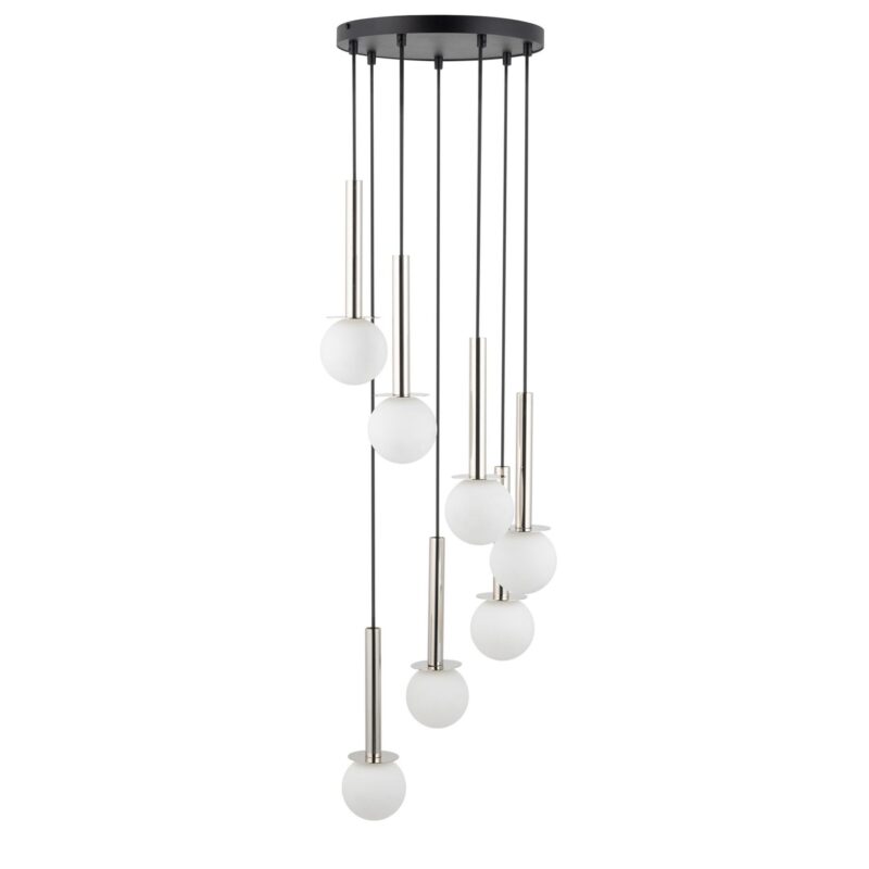 Lampa Wisząca Sigma Daisy Srebrny/Biały x7