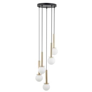 Lampa Wisząca Sigma Daisy Złoty/Biały x5