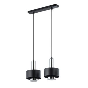 Lampa Wisząca Sigma Rif Lux Czarny/Srebrny x2