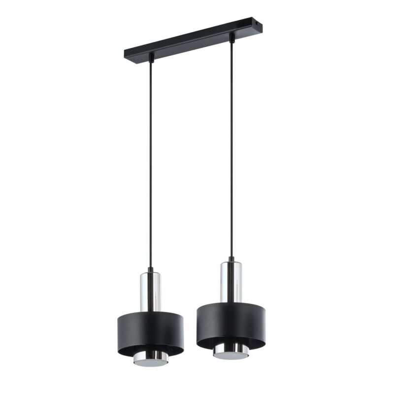 Lampa Wisząca Sigma Rif Lux Czarny/Srebrny x2