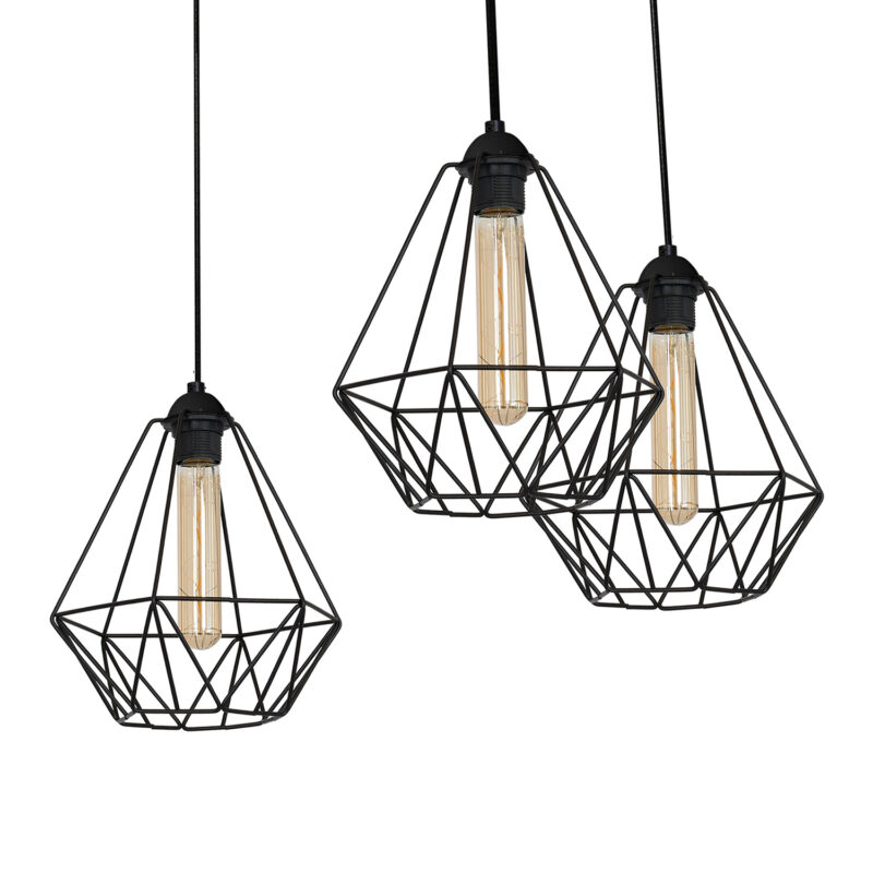 Żyrandol Luminex Spidnel Basket Dia 250/h=260 Black x5 - obrazek 3