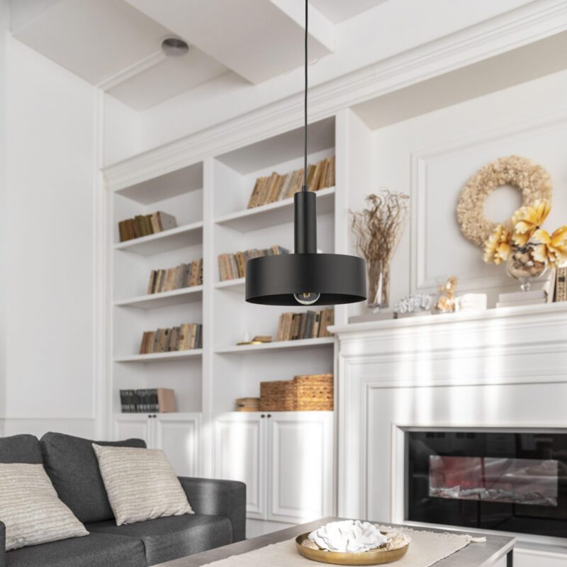 Lampa Wisząca Sigma Vitrum Koło Czarny x1