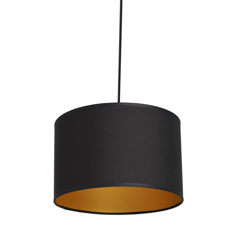 Żyrandol Luminex Spindel Shade Dia 250 Black/gold x1 - obrazek 3