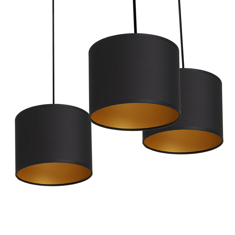 Żyrandol Luminex Spidnel Shade Dia 180 Black/gold x5 - obrazek 3