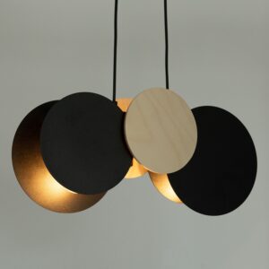 Lampa Wisząca Sigma Tola Czarny/Brzoza x2