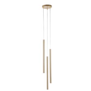 Lampa Wisząca Sigma Sopel Premium Koło Złoty Szczotkowany x3