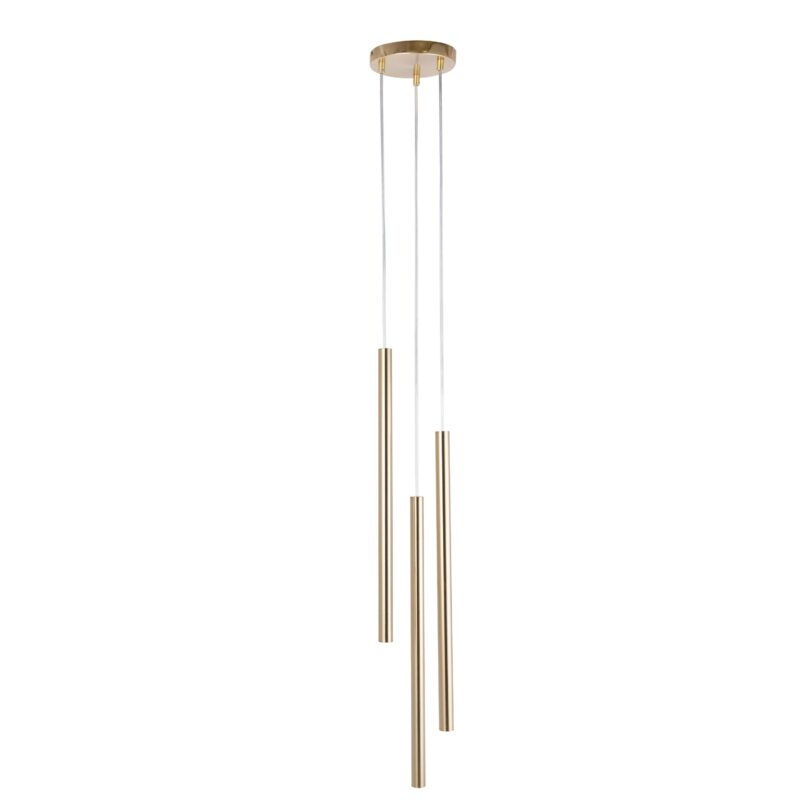 Lampa Wisząca Sigma Sopel Premium Koło Złoty Szczotkowany x3
