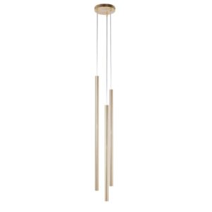 Lampa Wisząca Sigma Sopel Premium Koło Długi Złoty Szczotkowany x3