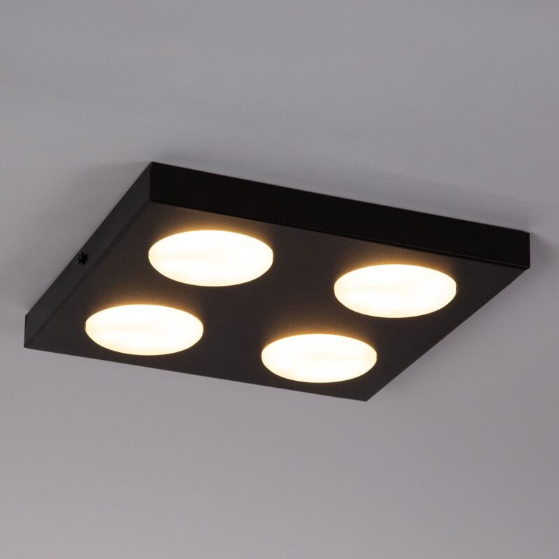 Plafon Sigma Hero Czarny x4